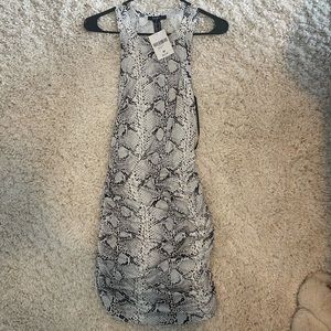 Brand New- Black and White Snake Skin Dress